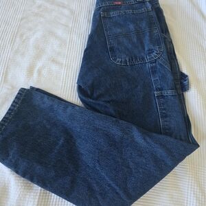 Wrangler Carpenter Jeans Men’s 32x32 Straight Leg Workwear Denim 94SWDV